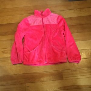 Pink girls fleece sweater